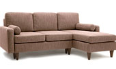 Угловой диван Джой, габаритные размеры 144х219 см, высота 93 см. Прилежание короткой стороны - Г.