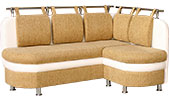 Кухонный диван Катерина размещается на надёжных металлических опорах, приподнят над полом.