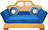 Детская кушетка Сладкий сон Авто. Механизмы клик-кляк дивана имеют 4 фиксированных положения.