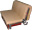 Вид дивана Классик-2 без чехла: бесшовный матрас, чехол матраса съёмный, на молнии.