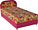 Кровать Лора спальное место 100х185 см, габаритные размеры 102х190 см.