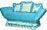 Детский диван Милана-5, механизм трансформации - клик-кляк. ФОТО: Вельвет Люкс 41, цена 18800 рублей