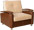 Угловой диван Император-5 может комплектоваться креслом для отдыха Шансон, с ящиком для белья.